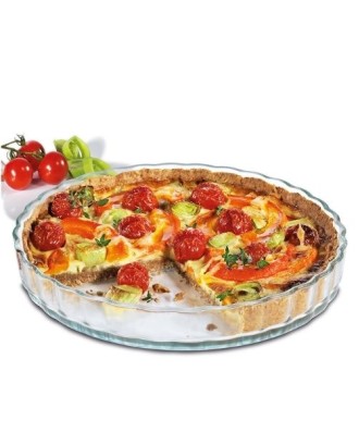 Tava rotunda pentru cuptor, sticla, 27 cm - KUCHENPROFI